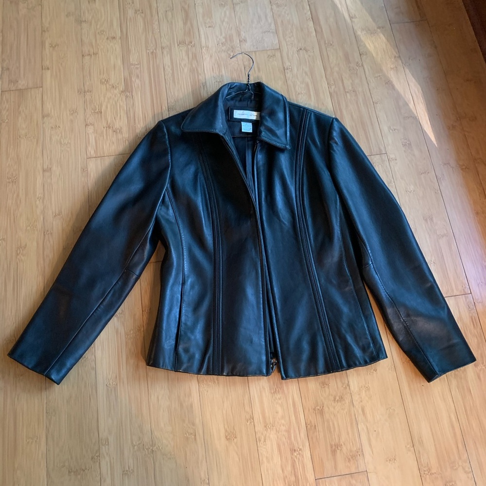 Ladies Preston and York Leatherjacket